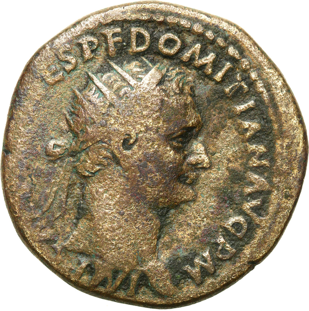 Cesarstwo Rzymskie, Dupondius, Domicjan 81 - 96 n. e., Rzym.